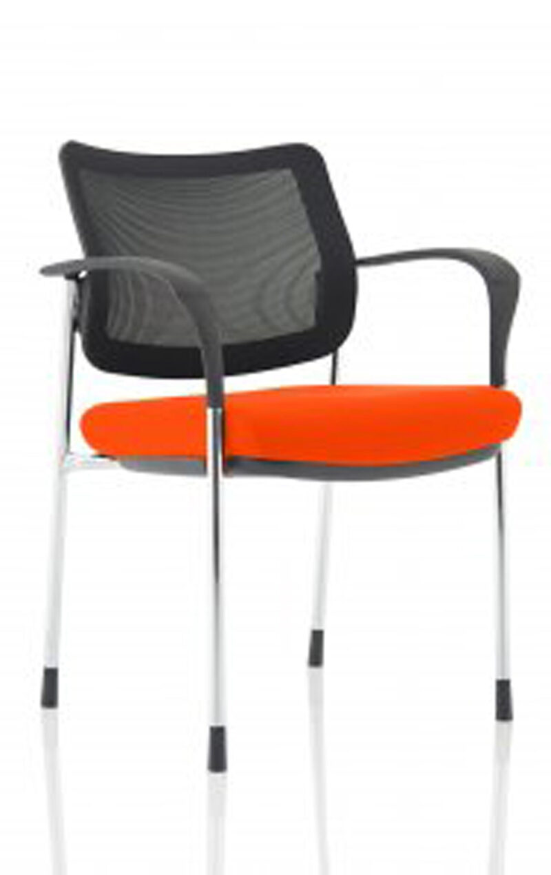 Brunswick Deluxe Medium Back Stacking Visitor Office Chair with Arms - Image 54