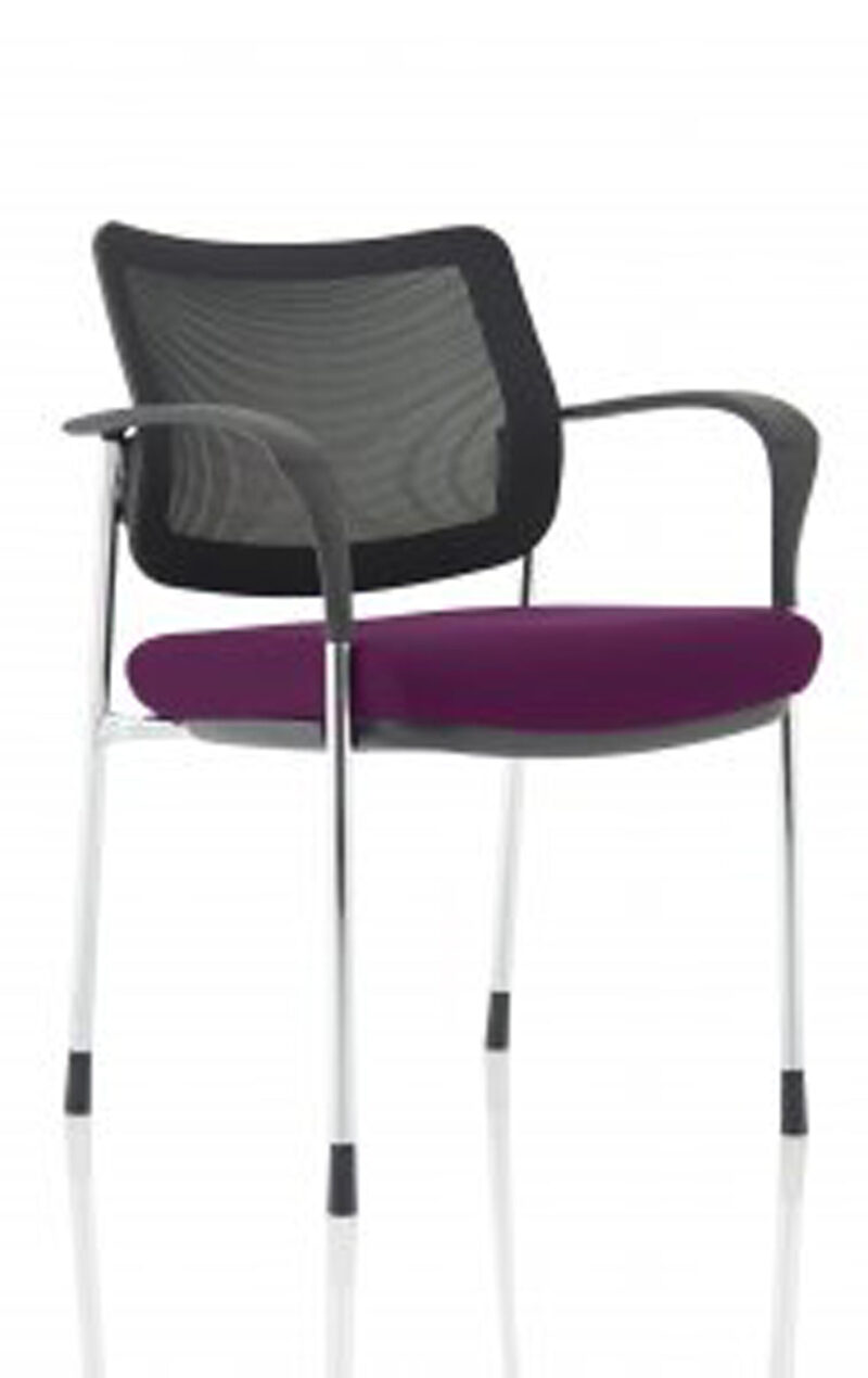 Brunswick Deluxe Medium Back Stacking Visitor Office Chair with Arms - Image 55
