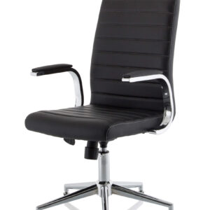 Ezra Medium Back Leather Executive Office Chair with Arms - Image 10