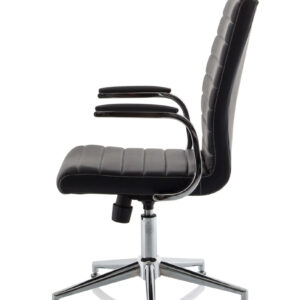 Ezra Medium Back Leather Executive Office Chair with Arms - Image 11