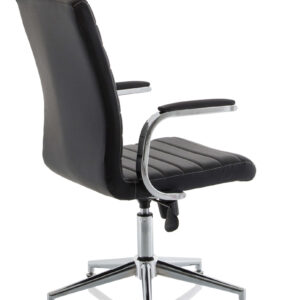 Ezra Medium Back Leather Executive Office Chair with Arms - Image 13