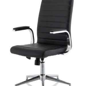 Ezra Medium Back Leather Executive Office Chair with Arms - Image 36