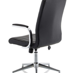 Ezra Medium Back Leather Executive Office Chair with Arms - Image 38