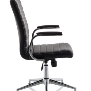 Ezra Medium Back Leather Executive Office Chair with Arms - Image 41