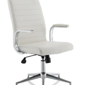 Ezra Medium Back Leather Executive Office Chair with Arms - Image 20