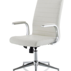 Ezra Medium Back Leather Executive Office Chair with Arms - Image 22