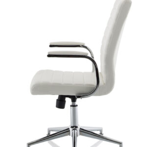 Ezra Medium Back Leather Executive Office Chair with Arms - Image 23