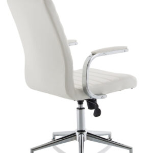 Ezra Medium Back Leather Executive Office Chair with Arms - Image 26