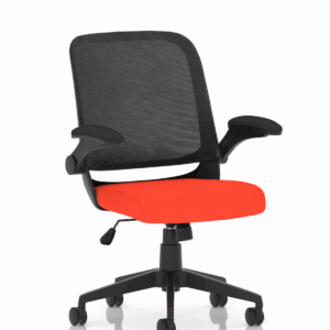 Crew Task Operator Mesh Chair With Folding Arms - Image 15