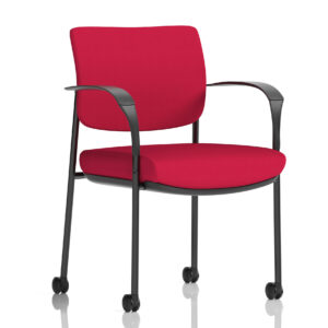 Brunswick Deluxe Medium Back Visitor Office Chair with Arms with Castors - Image 17