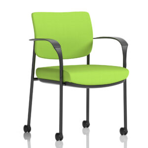 Brunswick Deluxe Medium Back Visitor Office Chair with Arms with Castors - Image 20
