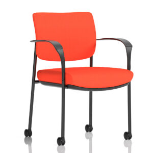 Brunswick Deluxe Medium Back Visitor Office Chair with Arms with Castors - Image 23