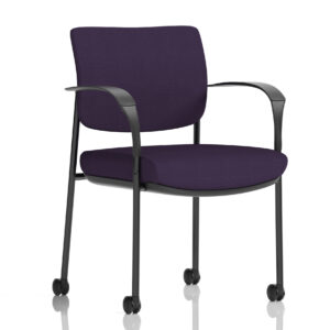 Brunswick Deluxe Medium Back Visitor Office Chair with Arms with Castors - Image 24