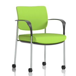 Brunswick Deluxe Medium Back Visitor Office Chair with Arms with Castors - Image 28