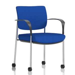 Brunswick Deluxe Medium Back Visitor Office Chair with Arms with Castors - Image 30