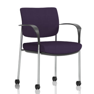 Brunswick Deluxe Medium Back Visitor Office Chair with Arms with Castors - Image 32