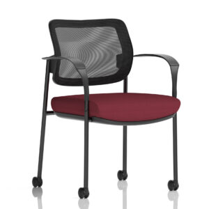 Brunswick Deluxe Medium Back Visitor Office Chair with Arms with Castors - Image 34