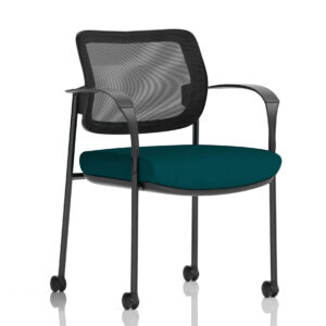 Brunswick Deluxe Medium Back Visitor Office Chair with Arms with Castors - Image 35