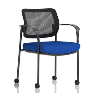 Brunswick Deluxe Medium Back Visitor Office Chair with Arms with Castors - Image 38