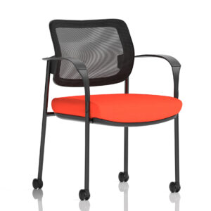 Brunswick Deluxe Medium Back Visitor Office Chair with Arms with Castors - Image 39