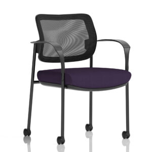 Brunswick Deluxe Medium Back Visitor Office Chair with Arms with Castors - Image 40