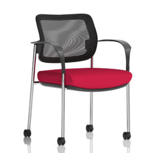 Brunswick Deluxe Medium Back Visitor Office Chair with Arms with Castors - Image 41