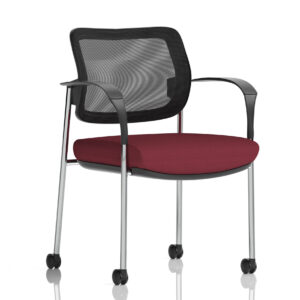 Brunswick Deluxe Medium Back Visitor Office Chair with Arms with Castors - Image 42