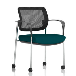 Brunswick Deluxe Medium Back Visitor Office Chair with Arms with Castors - Image 43