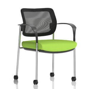 Brunswick Deluxe Medium Back Visitor Office Chair with Arms with Castors - Image 44