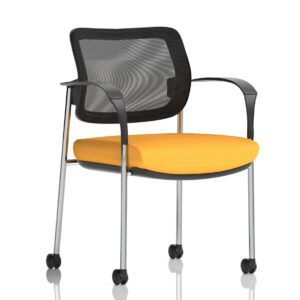 Brunswick Deluxe Medium Back Visitor Office Chair with Arms with Castors - Image 45