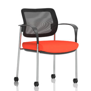 Brunswick Deluxe Medium Back Visitor Office Chair with Arms with Castors - Image 47