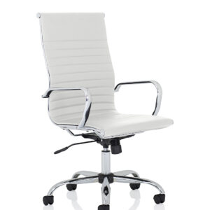 Nola Black Leather Executive Office Chair with Arms - Image 13