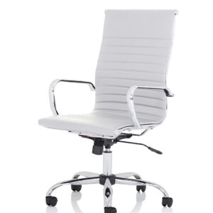 Nola Black Leather Executive Office Chair with Arms - Image 14