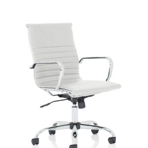Nola Black Leather Executive Office Chair with Arms - Image 5