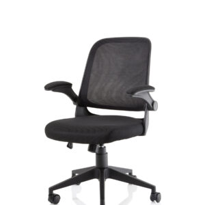 Crew Task Operator Mesh Chair With Folding Arms - Image 3