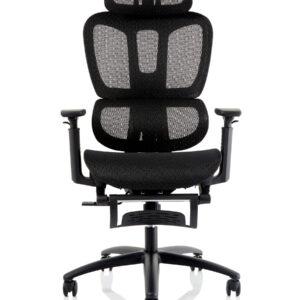 Horizon Executive Mesh Chair With Height Adjustable Arms and Footrest - Image 2