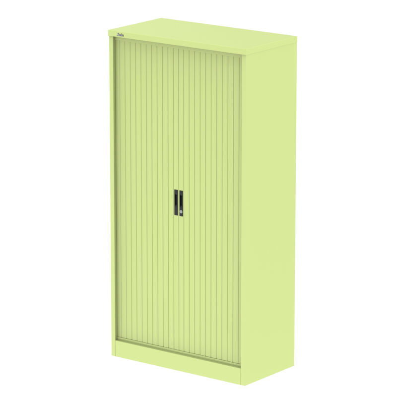 Qube Side Tambour Cupboard With Shelves - Image 35