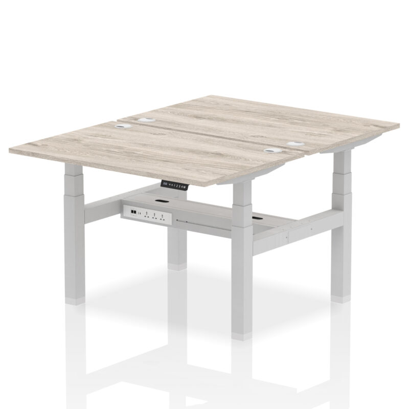 OE - Air Back-to-Back Height Adjustable Bench Desk - 2 Person - Image 5