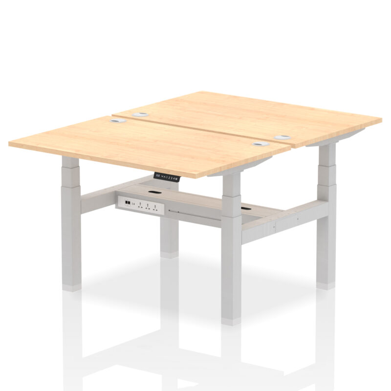 OE - Air Back-to-Back Height Adjustable Bench Desk - 2 Person - Image 8
