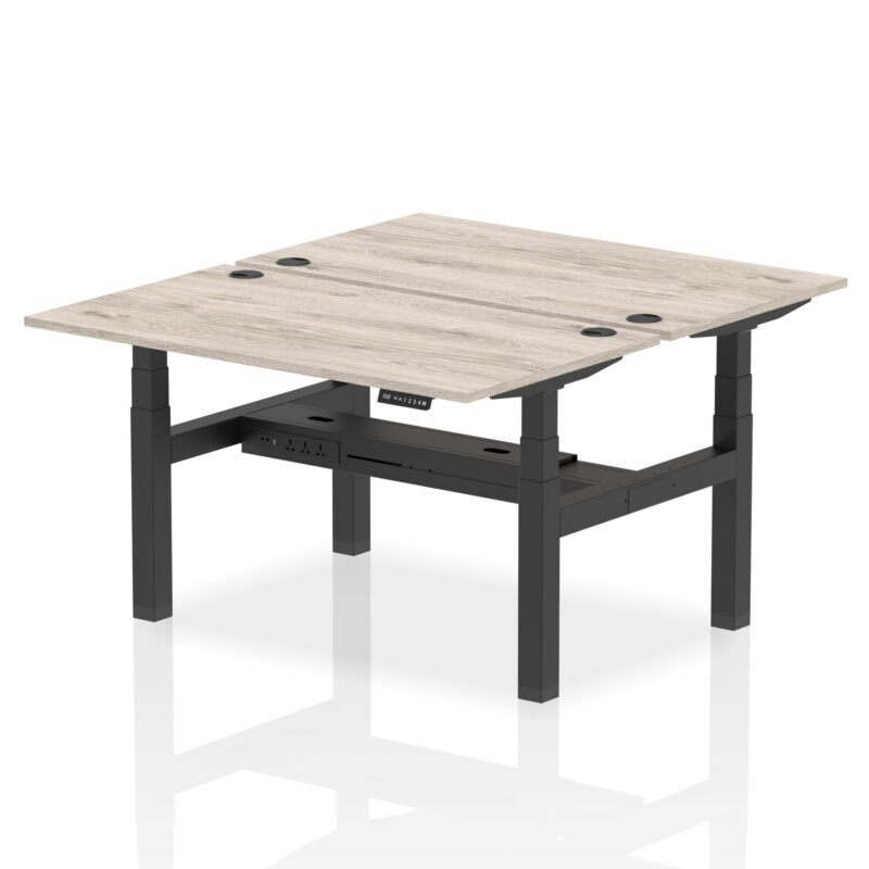 OE - Air Back-to-Back Height Adjustable Bench Desk - 2 Person - Image 22