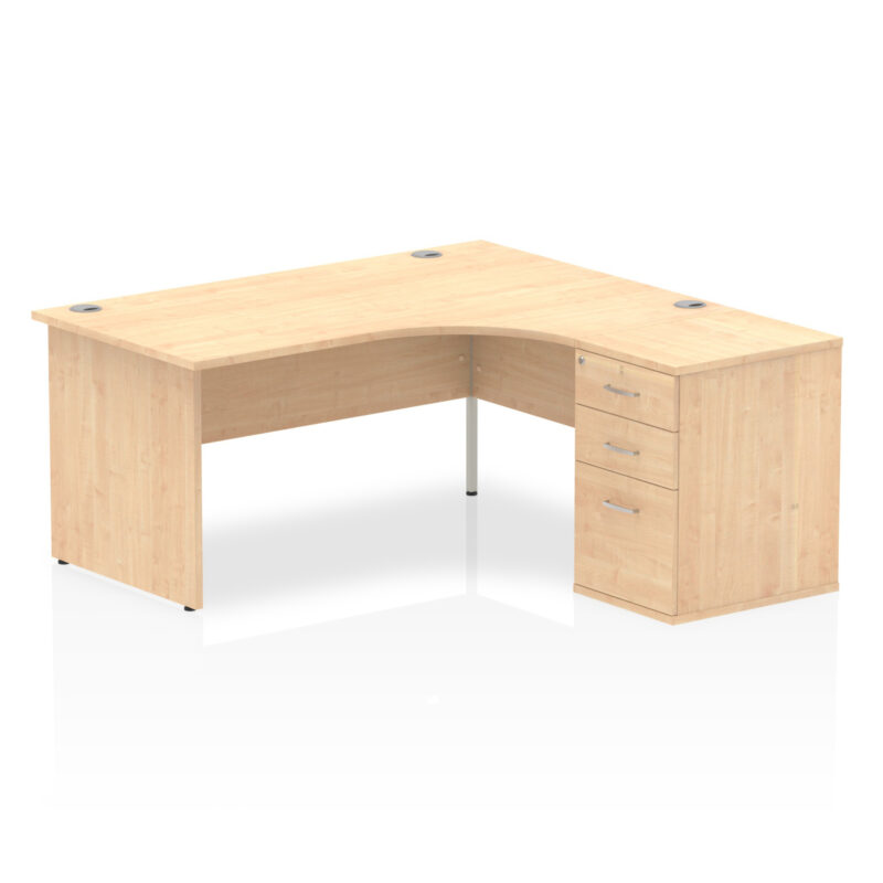 OE - Impulse Panel End Crescent Desk Workstation - Image 20