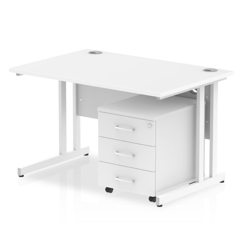 OE - Impulse 1200mm Cantilever Straight Desk With Mobile Pedestal - Image 15