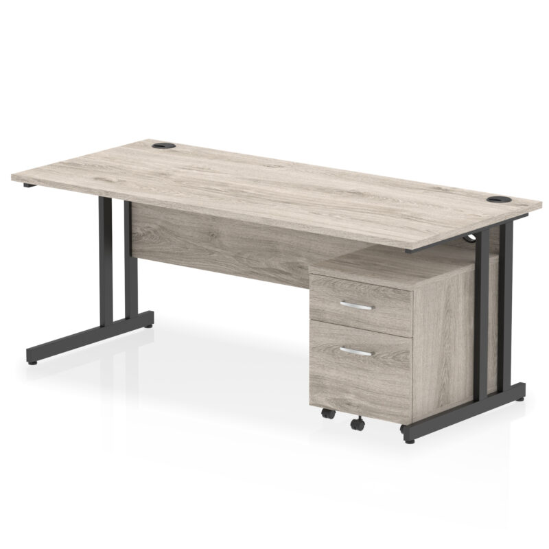 OE - Impulse 1800mm Cantilever Straight Desk With Mobile Pedestal - Image 17