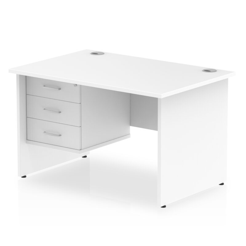 OE - Impulse 1200mm Panel End Straight Desk With Single Fixed Pedestal - Image 8