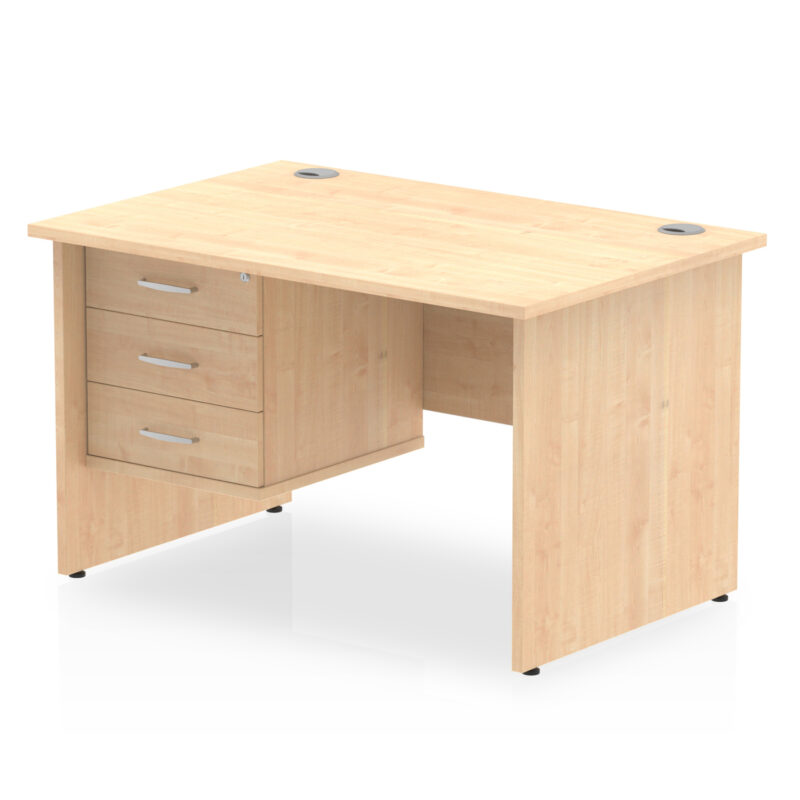 OE - Impulse 1200mm Panel End Straight Desk With Single Fixed Pedestal - Image 10