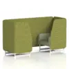 Rivet - Olive Panels And Burnish Sofa