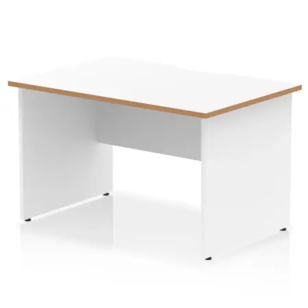 Impulse Scalloped Edge 1200mm Straight Desk Panel End Leg